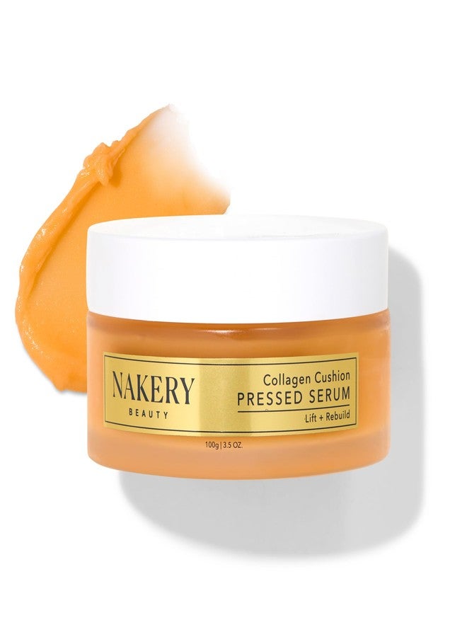 Nakery Collagen Cushion Pressed Serum, Anti Aging Face Cream and Hydrating Serum with Retinol and Peptides, Skin Tightening Cream for Wrinkles and Stretch Marks, Smooths Texture, Made in USA - Image 1